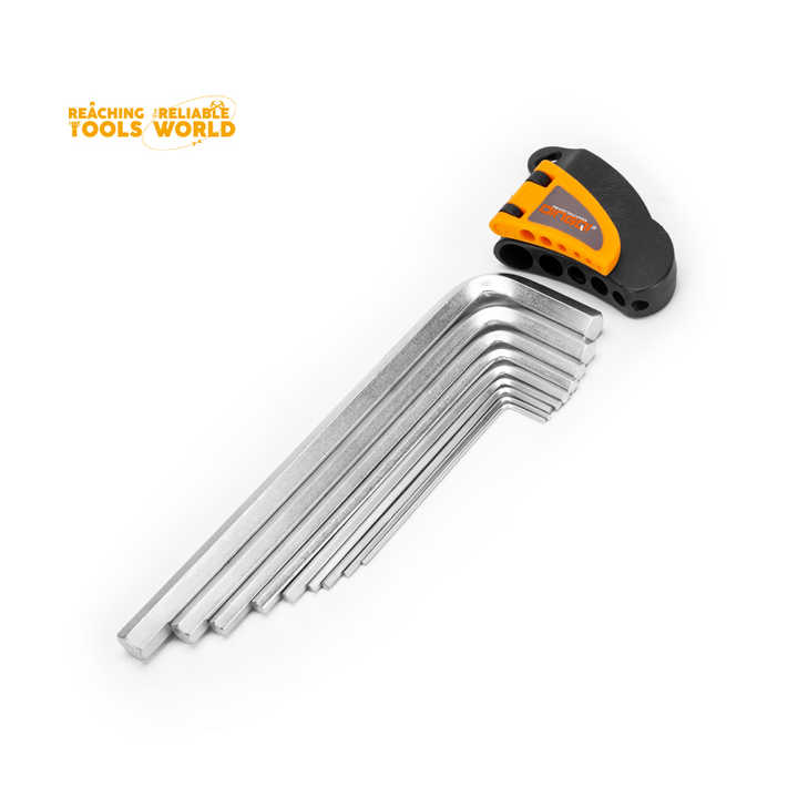 Picture of DingQi 9pcs Hex Allen Key Wrench,T Handle Hex Wrench Tool,Flag Handle Allen Hex Wrench