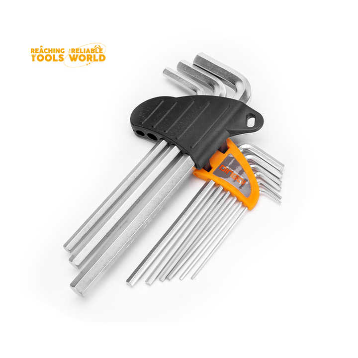 Picture of DingQi 9pcs Hex Allen Key Wrench,T Handle Hex Wrench Tool,Flag Handle Allen Hex Wrench