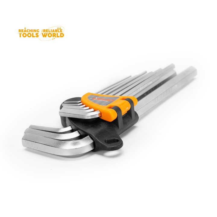 Picture of DingQi 9pcs Hex Allen Key Wrench,T Handle Hex Wrench Tool,Flag Handle Allen Hex Wrench