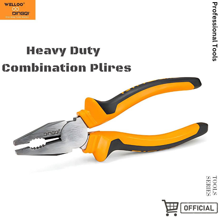 Picture of DingQi 8" high quality universal combination pliers with rubber handle