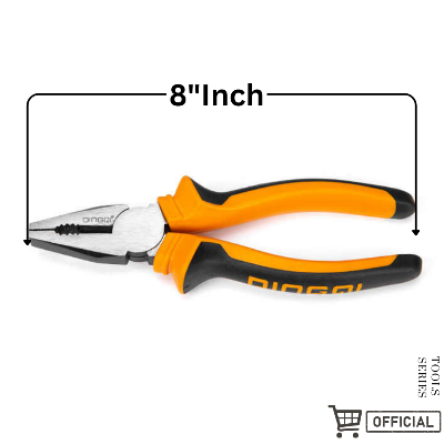 Picture of DingQi 8" high quality universal combination pliers with rubber handle