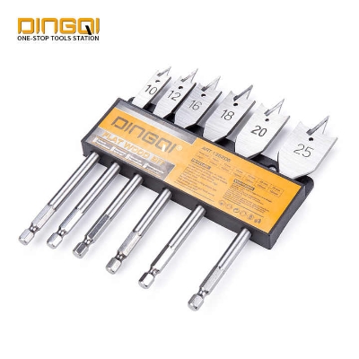 Picture of DINGQI straight shank woodworking good quality quick change wood flat spade drill bit for wood working
