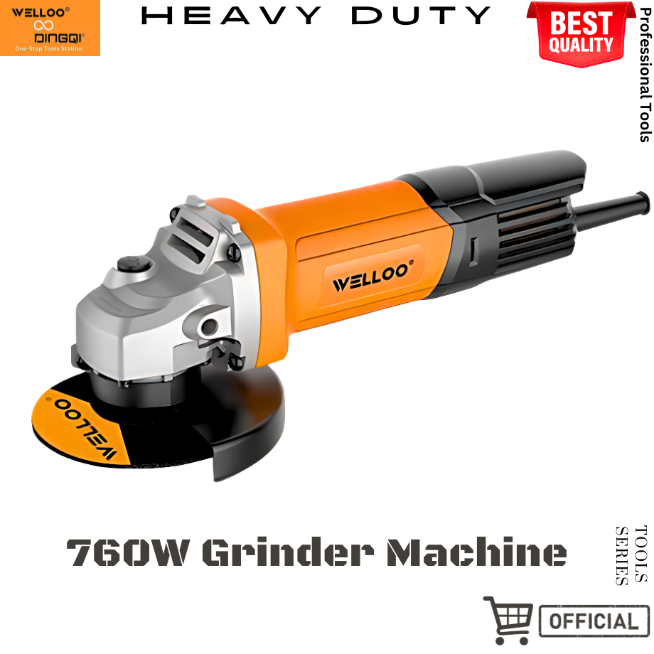 Picture of WELLOO 100mm 760W Angle Grinder for Cutting Grinding Polishing AGD63100 - Tools, DIY & Outdoor - Modern and Trendy