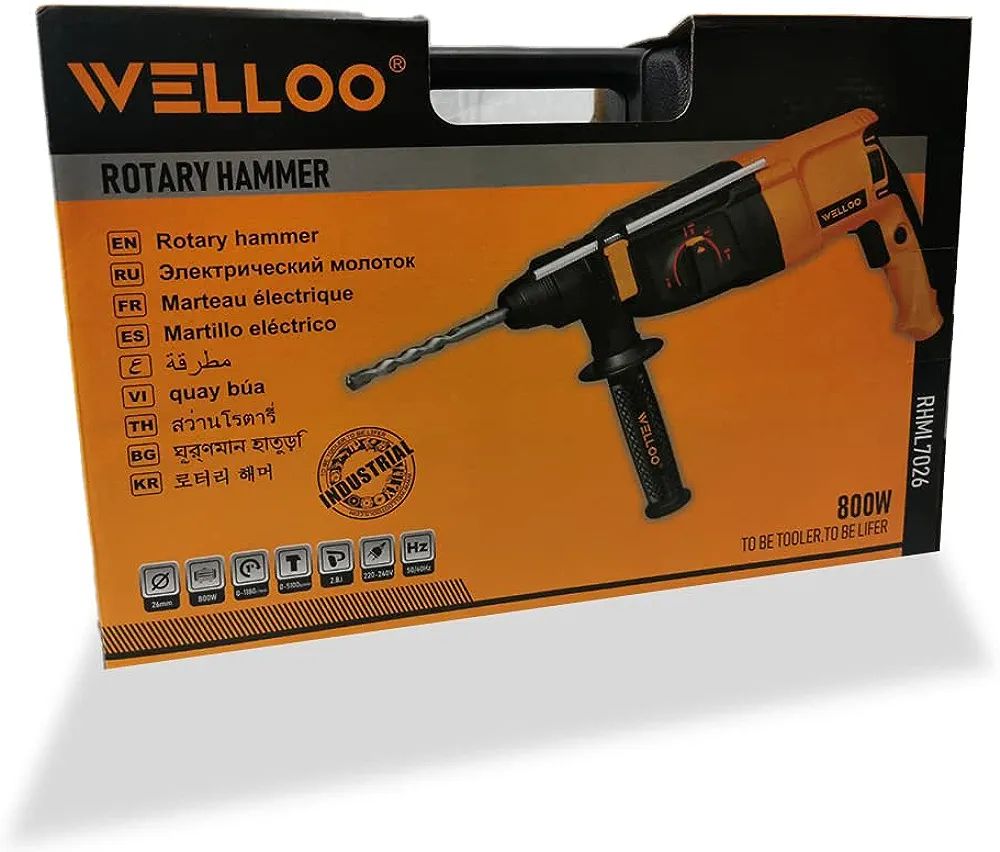 Picture of WELLOO 26MM Rotary Hammer Drill Machine For MultiPurpose Usage