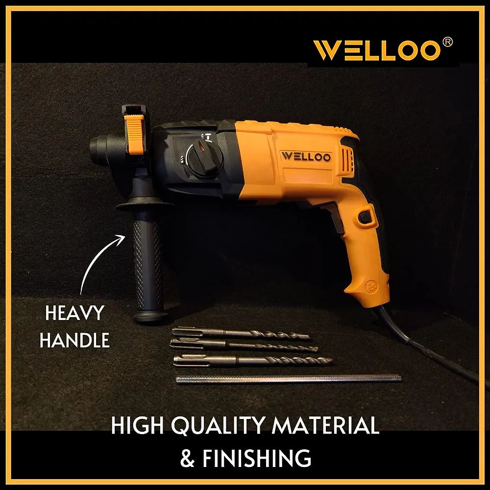 Picture of WELLOO 26MM Rotary Hammer Drill Machine For MultiPurpose Usage
