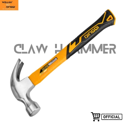 Picture of DINGQI 16OZ Standard Handle Carbon Steel Forged Parts Claw Hammer 16oz With Steel Tube Handle