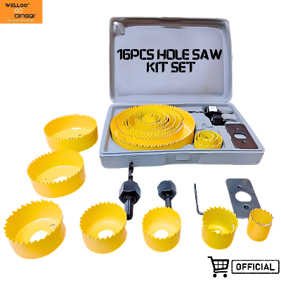 Picture of 16pcs Hole Saw Kit Drilling Tool Wood,Metal,Plastic Cutter Set