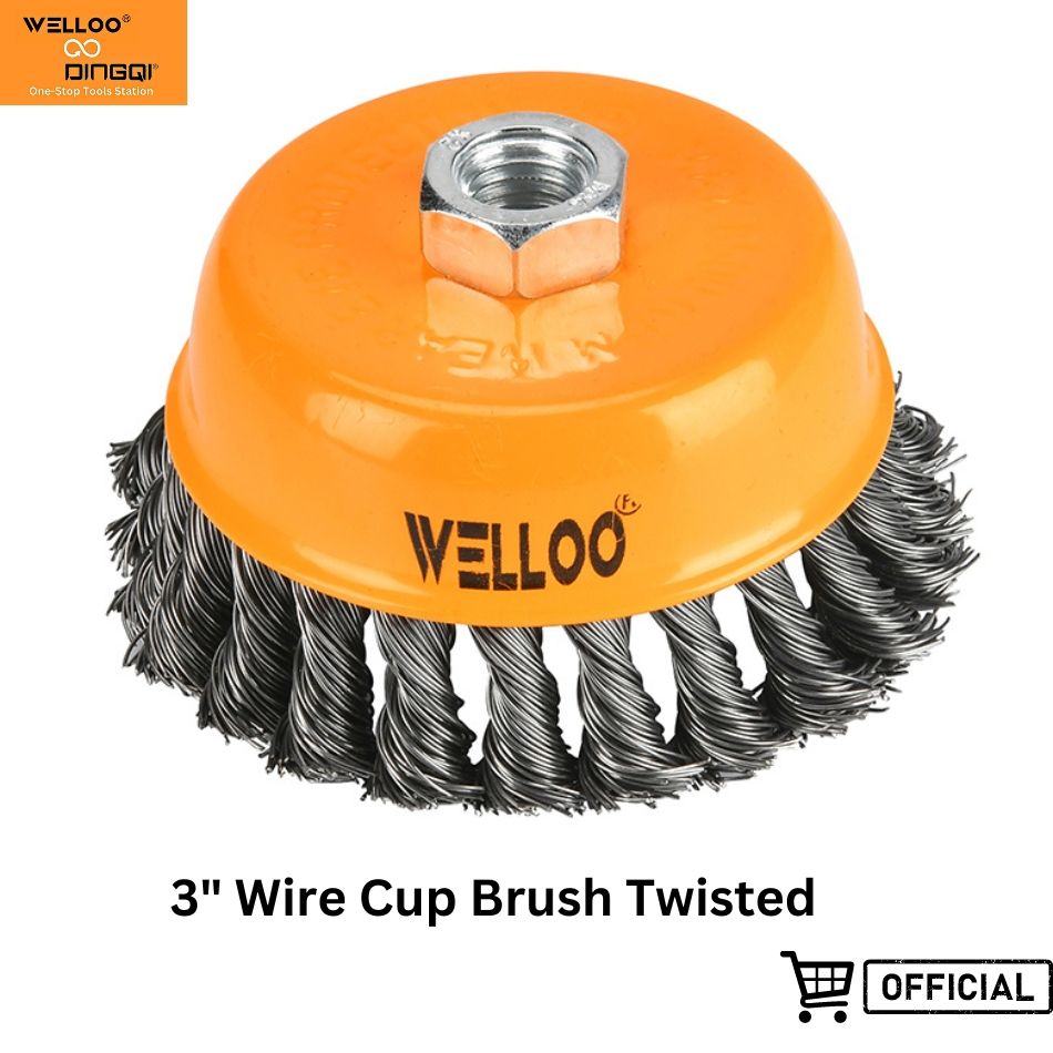Picture of Newfangled - Urban Vibes - WELLOO 3Inch Wire Cup Brushes Twisted - Tools, DIY & Outdoor - Unrivaled in Genre - Modern and Trendy
