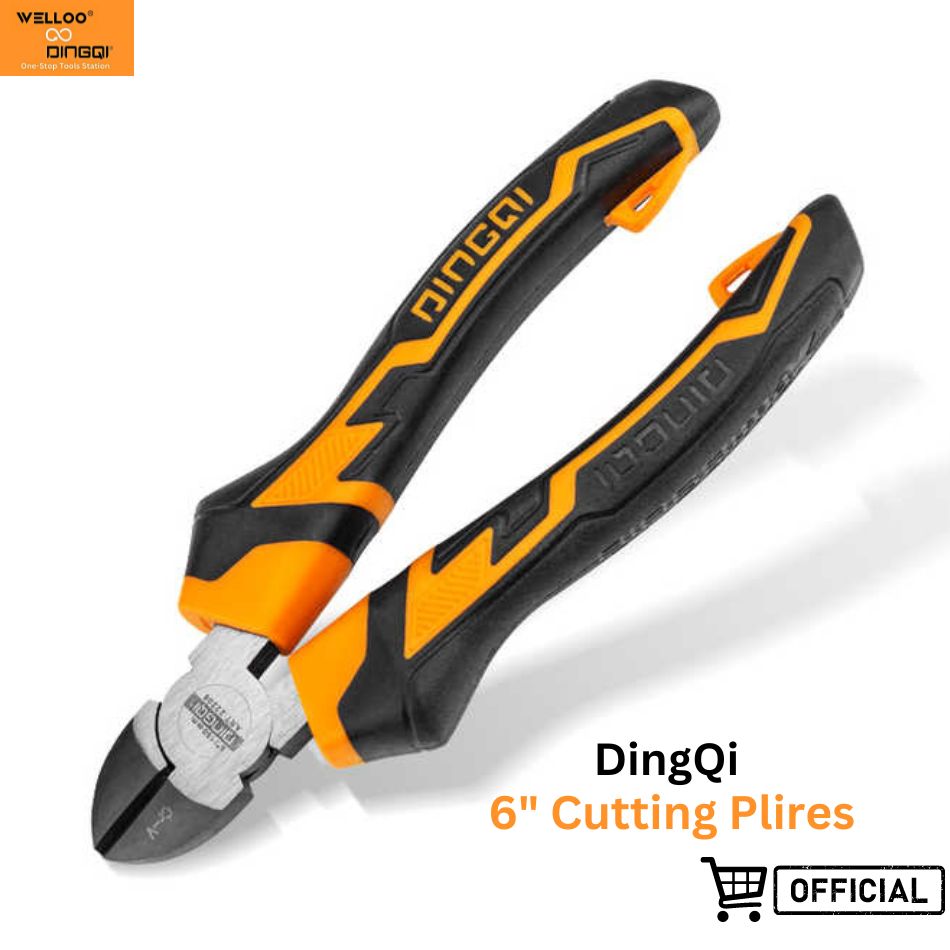 Picture of DingQi High Quality 6 Inch CRV Diagonal Cutting Pliers for Multipurpose Usage