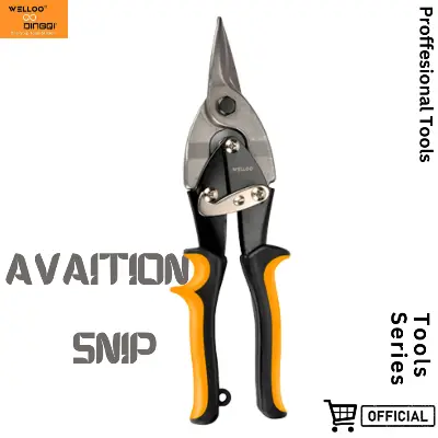 Picture of WELLOO Aviation Tin Snips Straight Cut Bi-Metal-254mm (10") for Multipurpose Usage