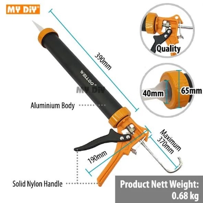 Picture of Nifty Niche - WELLOO Heavy Duty Aluminium Caulking Gun With Quality Nylon Handle - Tools, DIY & Outdoor - Modern and Trendy