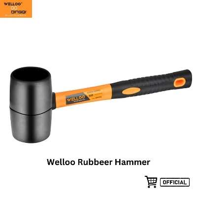 Picture of Welloo Heavy Duty Rubber Mallet Hammer Double Face Rubber Hammer with High Quality Tpr Mallet Handle Hammer Size 8Oz 12Oz 16Oz 24Oz/Double Face Rubber Hammer/Tiles Hammer