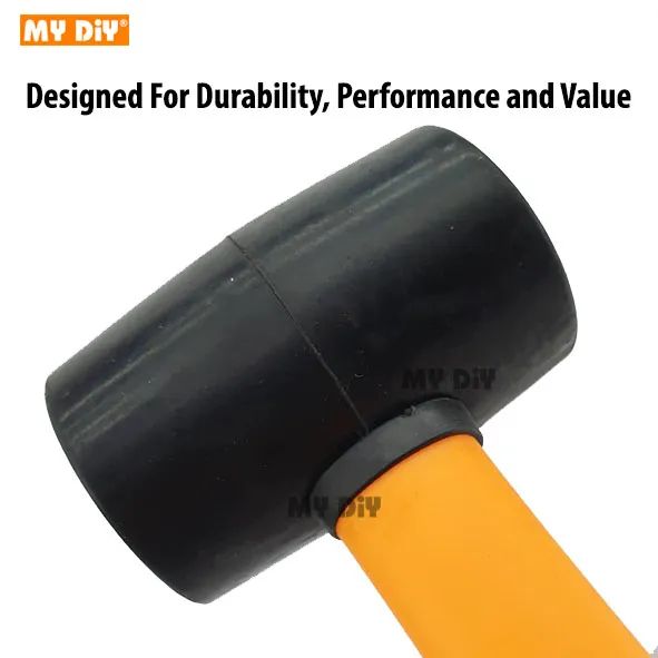 Picture of Welloo Heavy Duty Rubber Mallet Hammer Double Face Rubber Hammer with High Quality Tpr Mallet Handle Hammer Size 8Oz 12Oz 16Oz 24Oz/Double Face Rubber Hammer/Tiles Hammer
