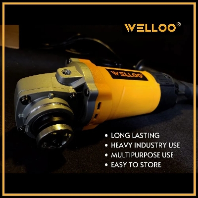Picture of WELLOO Angle Grinder Machine Heavy Duty (industrial) (6 Months Warranty) (Angle Grinder 4'' 720 watt)