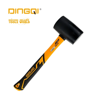 Picture of DingQi Professional Heavy Duty 24OZ Mallet Rubber Hammer,Tiles Hammer for Multipurpose Usage,35024