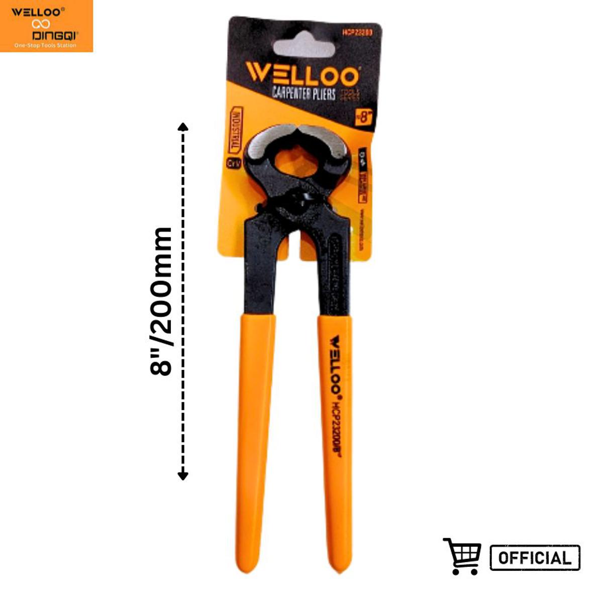 Picture of WELLOO 8Inch Heavy Duty Carpenter's Pliers for Multipurpose Usage