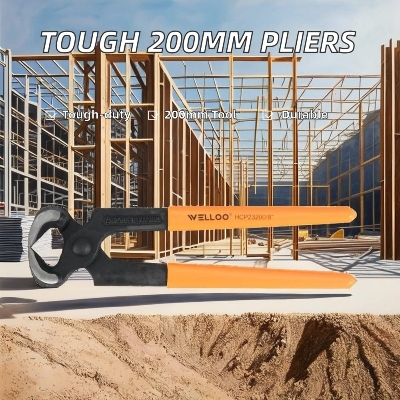 Picture of WELLOO 8Inch Heavy Duty Carpenter's Pliers for Multipurpose Usage