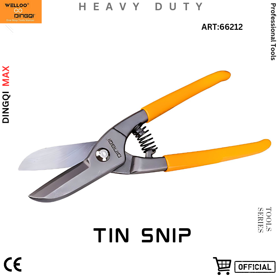 Picture of DingQi 12"inch Hand Tools Steel Cutting German Type Tin Snip Metal Cutter
