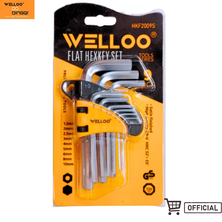 Picture of WELLOO Allen Hex Key Short 9Pcs Set