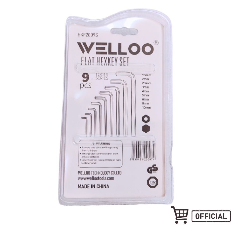 Picture of WELLOO Allen Hex Key Short 9Pcs Set