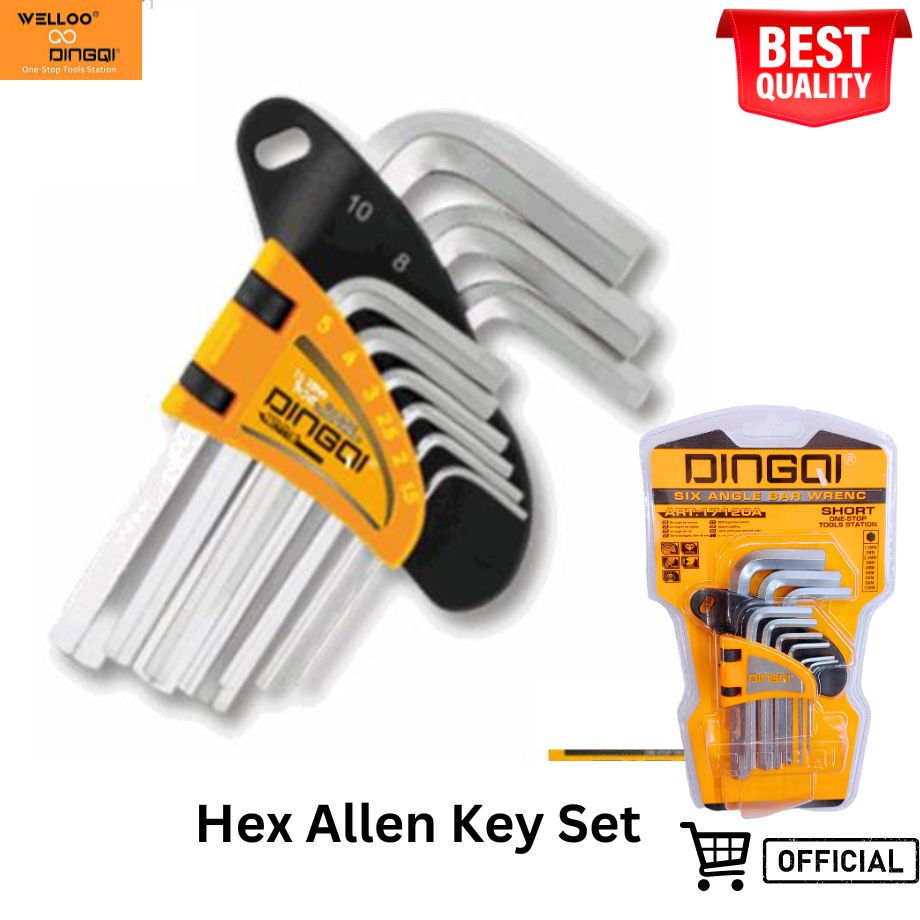 Picture of DingQi Allen Hex Key Short 9Pcs Set