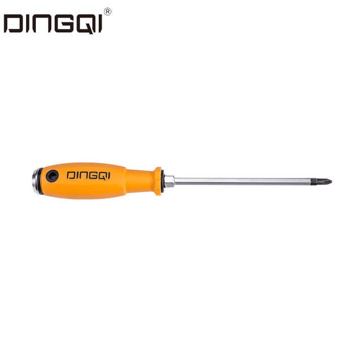 Picture of DingQi Soft Handle Mini Crv Screwdriver Insulated Magnetic Screwdriver 6Inch