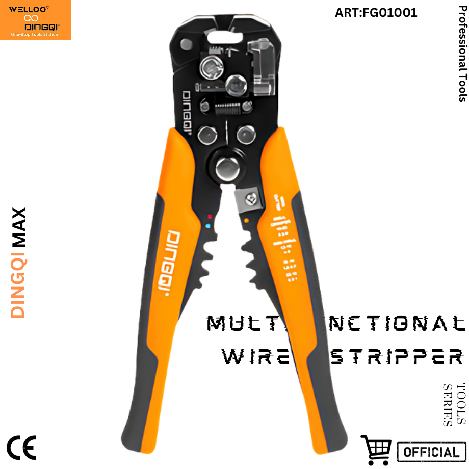 Picture of DingQi Multifunctional Wire Stripping Pliers, Electrician Strip Electrician Tool Wire Stripper