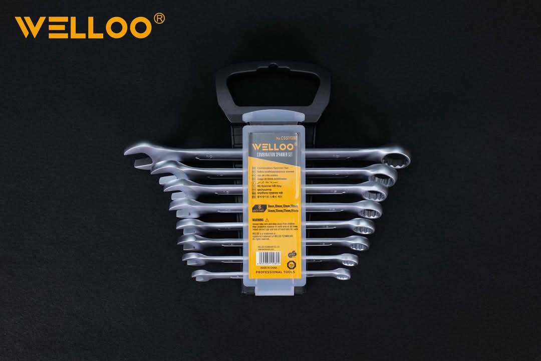 Picture of WELLOO 8PCS COMBINATION SPANNER SET 6MM - 19MM