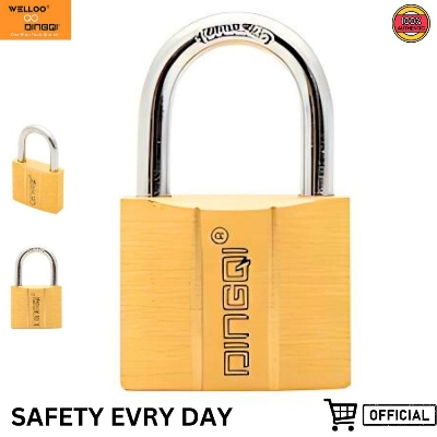 Picture of DingQi Hight Quality 60mm Long Shackle Brass Pad Lock Safety Padlock