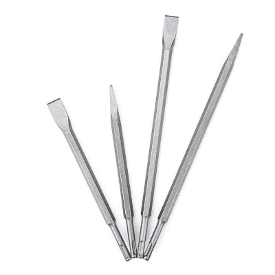 Picture of DingQi SDS Max 2pcs Chisel Set - Perfect for Tile, Masonry, Concrete, Brick & Stone Work - 40Cr Steel Drill Bit Set for SDS MAX Rotary Hammer