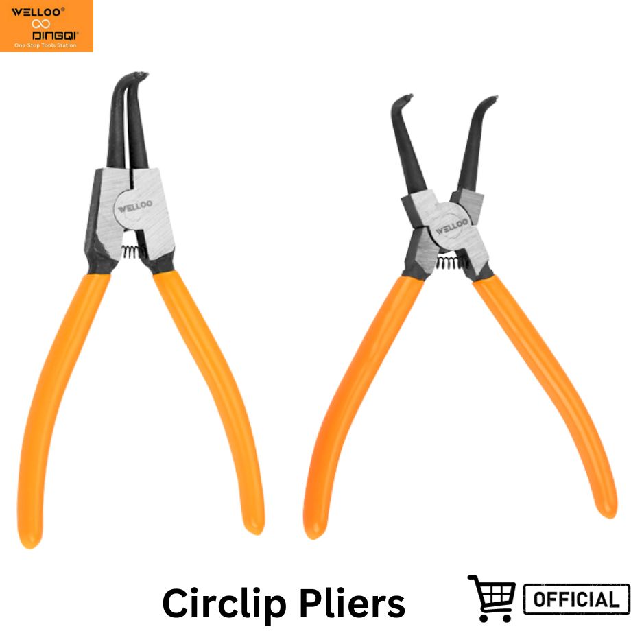 Picture of WELLOO Circlip Pliers 7"(2pcs Set Bent Nose In-Internal and Out-External