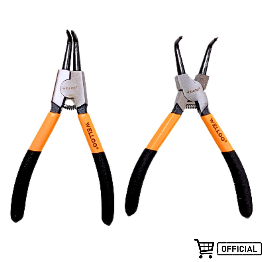 Picture of WELLOO Circlip Pliers 7"(2pcs Set Bent Nose In-Internal and Out-External