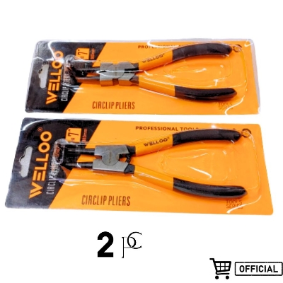 Picture of WELLOO Circlip Pliers 7"(2pcs Set Bent Nose In-Internal and Out-External