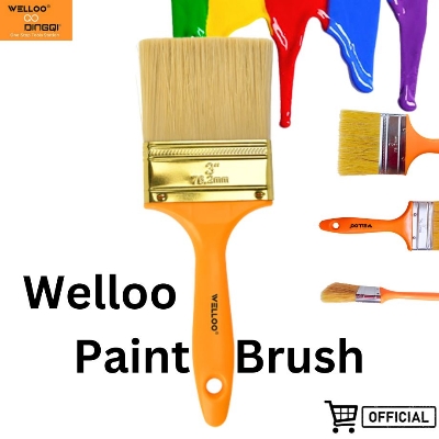 Picture of Welloo Paint Brushes 3" Oil-Based Paint Unique Design Plastic Handle, Paint Brush, Paint Brushes, Professional Brush, Trim Paint Brush, Paintbrush,Stain Brush