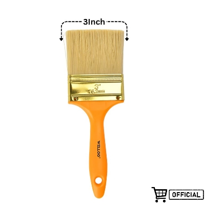 Picture of Welloo Paint Brushes 3" Oil-Based Paint Unique Design Plastic Handle, Paint Brush, Paint Brushes, Professional Brush, Trim Paint Brush, Paintbrush,Stain Brush
