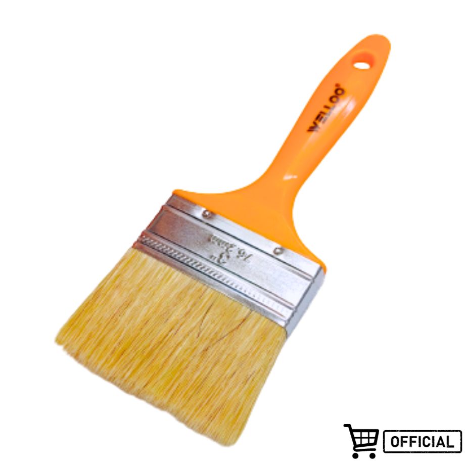 Picture of Welloo Paint Brushes 3" Oil-Based Paint Unique Design Plastic Handle, Paint Brush, Paint Brushes, Professional Brush, Trim Paint Brush, Paintbrush,Stain Brush