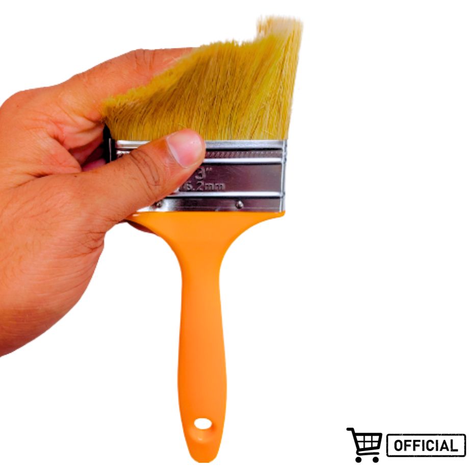 Picture of Welloo Paint Brushes 3" Oil-Based Paint Unique Design Plastic Handle, Paint Brush, Paint Brushes, Professional Brush, Trim Paint Brush, Paintbrush,Stain Brush