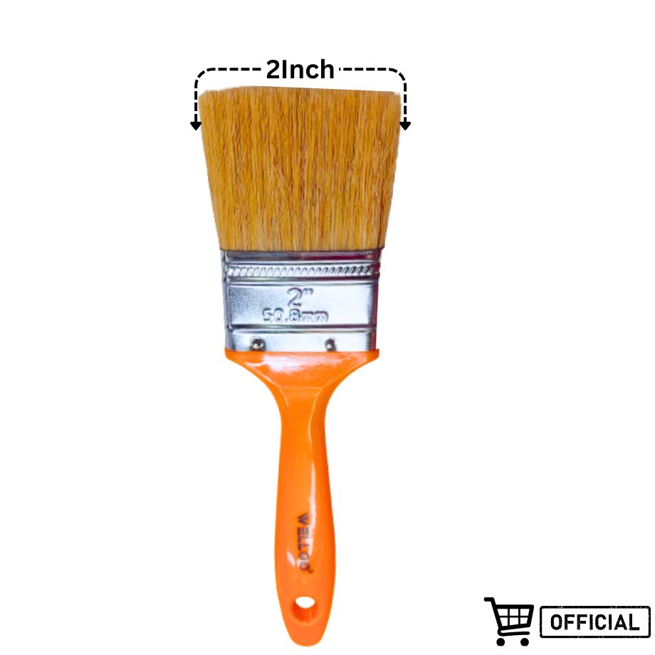 Picture of Welloo Paint Brushes 2" Oil-Based Paint Unique Design Plastic Handle, Paint Brush, Paint Brushes, Professional Brush, Trim Paint Brush, Paintbrush(WellooPBS6320)