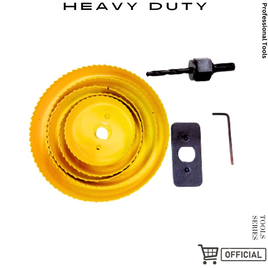 Picture of 8Pcs Wood Hole Saw Set for Wood and Drywall and Plastic Cutting Woodworking Tools with Plastic box