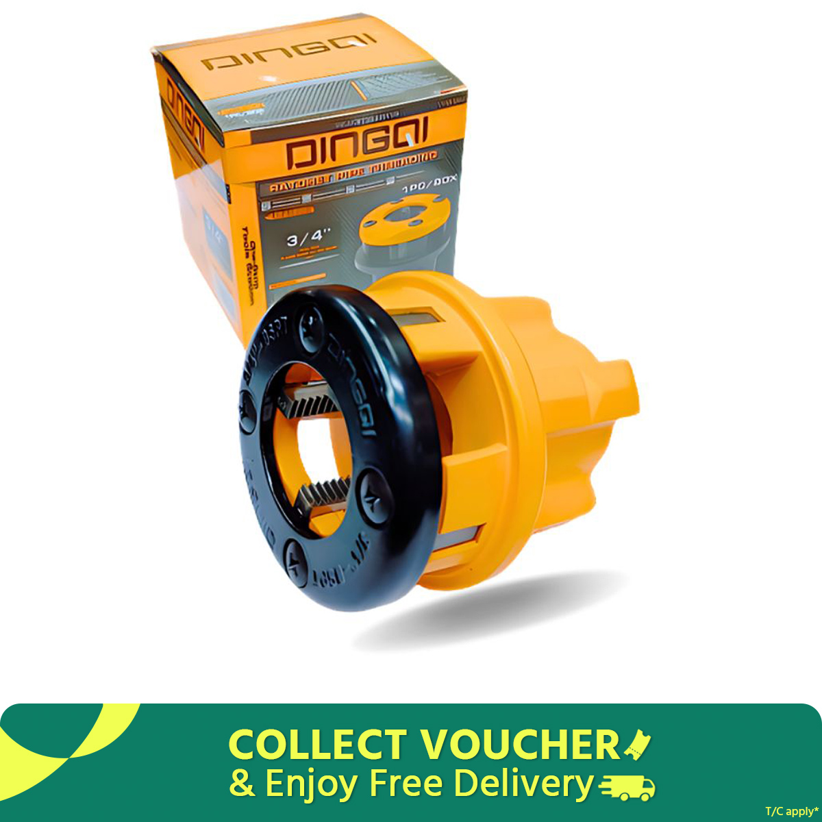 Picture of DingQi 3/4"Inch Pipe Tools Ratchet Pipe Threading