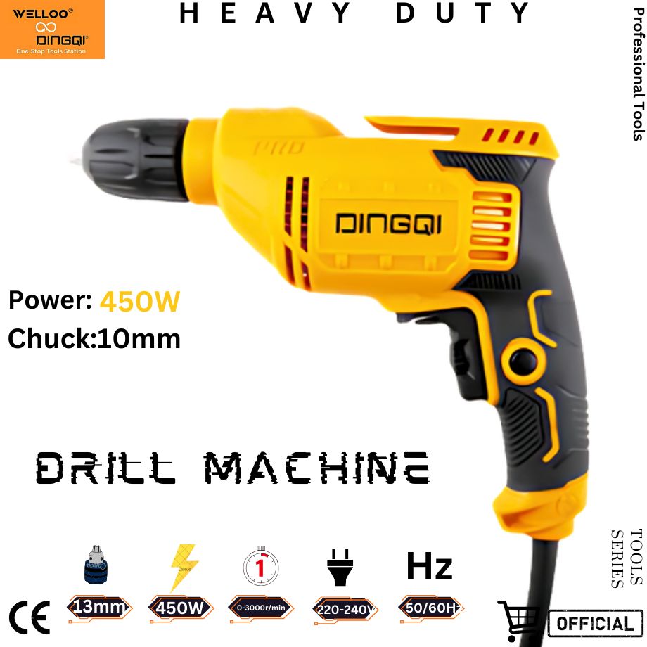 Picture of Dingqi Whole Sale 450W Power Tools 10mm Portable Electric Impact Drill