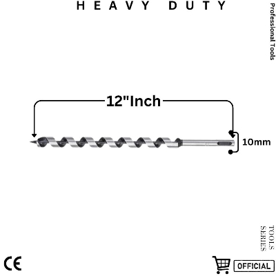 Picture of DINGQI best hexagonal shake high carbon steel twist auger drill bits for wood deep smooth clean hole drilling