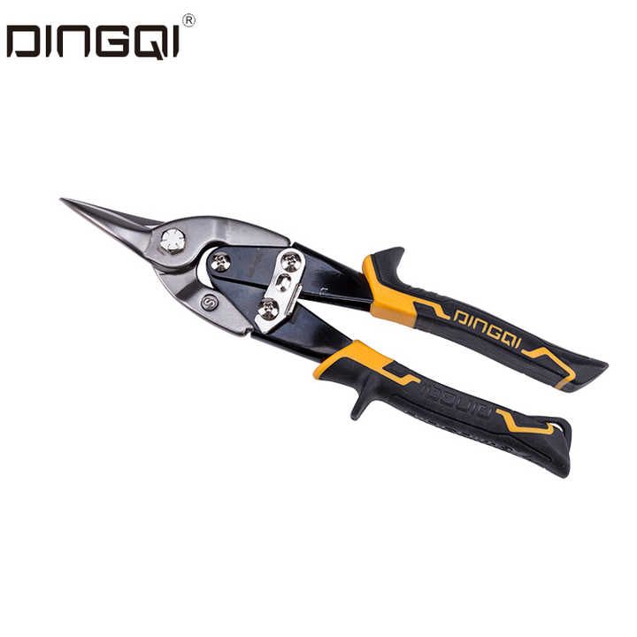 Picture of DingQi 10"inch Aviation Tin Snip Scissors For Cutting Steel CR-V Material Straight Cutter