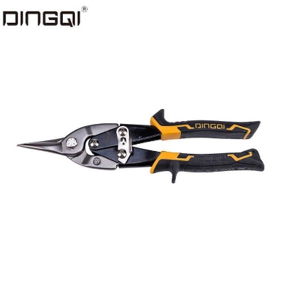 Picture of DingQi 10"inch Aviation Tin Snip Scissors For Cutting Steel CR-V Material Straight Cutter