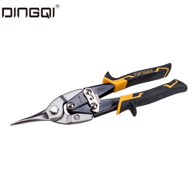 Picture of DingQi 10"inch Aviation Tin Snip Scissors For Cutting Steel CR-V Material Straight Cutter