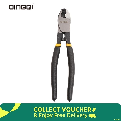 Picture of DingQi 8"inch Professional Electric Wire Cable Cutting Plier for Cutting Cable Tools Universal Cutter Soft Grip Plastic Steel,steel