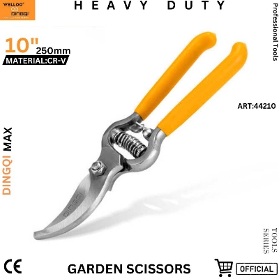 Picture of DingQi 10" Inch Trustworthy Best Quality Manual Hand Garden Pruner Pruning Shears garden scissors
