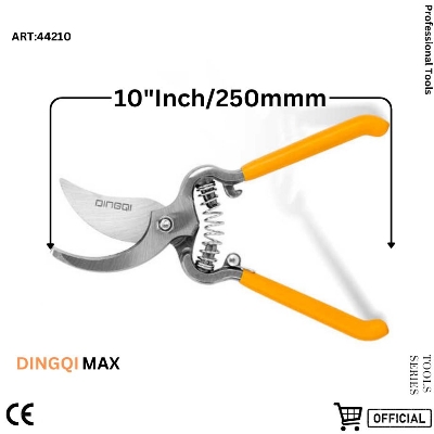 Picture of DingQi 10" Inch Trustworthy Best Quality Manual Hand Garden Pruner Pruning Shears garden scissors