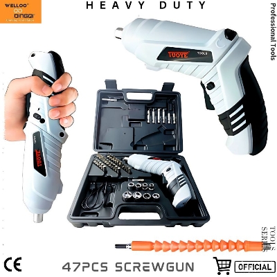 Picture of Tuoye Cordless Screwdriver Tool Set with 47 pcs set
/Screwgun