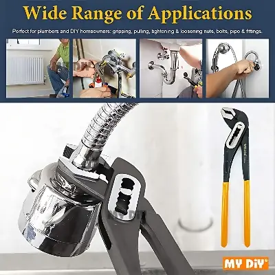 Picture of WELLOO 10"inch Good Selling Water Pump Pliers Multi Size Locking Pliers Adjustable Water Pump Pipe Pliers